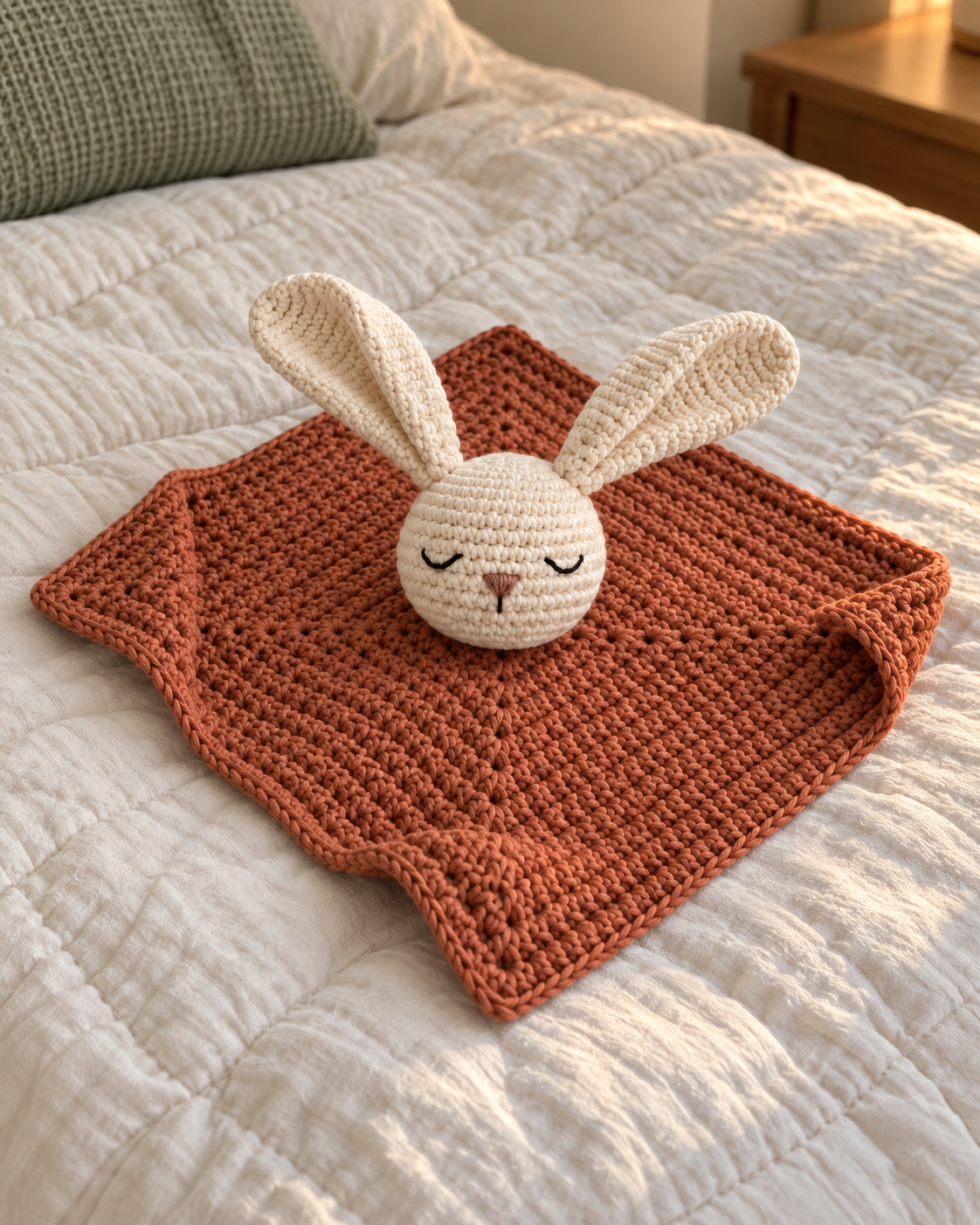 AI concept of a terracotta bunny lovey